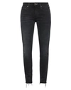 Washington Dee Cee Washington Dee-cee Woman Jeans Black Size 30 Organic Cotton, Recycled Elastane In Black