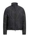 Emporio Armani Man Down Jacket Lead Size 40 Virgin Wool In Grey