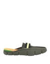 Swims Man Mules & Clogs Military Green Size 12 Textile Fibers