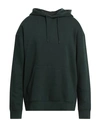 Jack & Jones Man Sweatshirt Dark Green Size S Cotton, Polyester