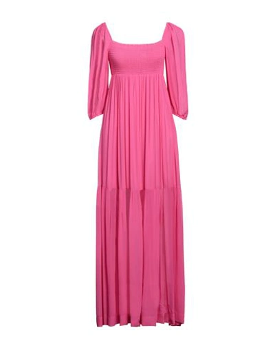 Aniye By Woman Long Dress Fuchsia Size 6 Viscose In Pink