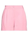Moschino Woman Shorts & Bermuda Shorts Pink Size 12 Viscose, Elastane In Pink