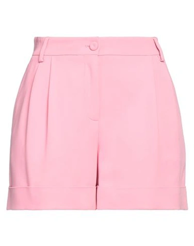 Moschino Woman Shorts & Bermuda Shorts Pink Size 12 Viscose, Elastane