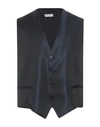 ANGELO NARDELLI ANGELO NARDELLI MAN TAILORED VEST MIDNIGHT BLUE SIZE 40 ACETATE