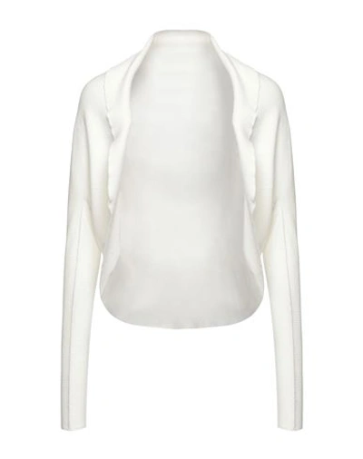 Vicolo Woman Shrug White Size Onesize Viscose, Polyester In White