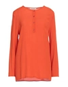 Le Streghe Woman Blouse Tomato Red Size S Viscose In Tomato Red