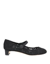 Dolce & Gabbana Woman Pumps Black Size 8 Viscose, Cotton, Polyamide In Black