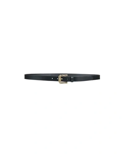 Versace Jeans Couture Woman Belt Black Size 43 Leather