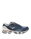 Mizuno Man Sneakers Slate Blue Size 11.5 Soft Leather, Textile Fibers