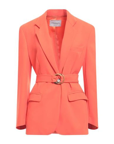 Forte Dei Marmi Couture Woman Suit Jacket Orange Size 2 Polyester