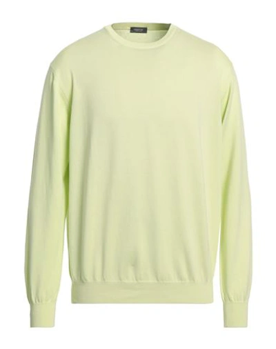 Rossopuro Man Sweater Acid Green Size 7 Cotton