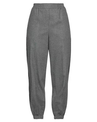 Sandro Woman Pants Grey Size 10 Viscose, Polyester, Wool, Elastane, Linen