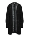 Vicolo Woman Cardigan Black Size Onesize Acrylic, Mohair Wool, Polyamide