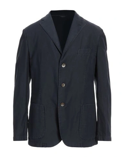 L.b.m 1911 L. B.m. 1911 Man Suit Jacket Midnight Blue Size 42 Cotton