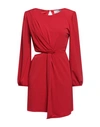 Soallure Woman Mini Dress Red Size 4 Polyester, Elastane In Red