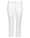 Nine In The Morning Woman Denim Pants White Size 30 Cotton, Polyester, Elastane