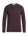 Rossopuro Man Sweater Burgundy Size 6 Polyamide, Alpaca Wool, Merino Wool In Red