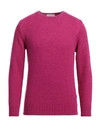 Rossopuro Man Sweater Fuchsia Size 4 Polyamide, Alpaca Wool, Merino Wool In Pink