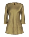 Manila Grace Woman Blouse Sage Green Size 12 Silk In Sage Green