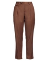 Marsēm Woman Pants Brown Size 16 Polyester, Viscose, Elastane