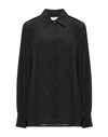 Ottod'ame Woman Shirt Black Size 12 Acetate, Silk