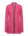 Kontatto Woman Cardigan Fuchsia Size Onesize Cotton In Pink