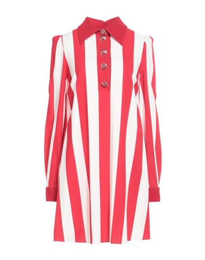 DOLCE & GABBANA DOLCE & GABBANA WOMAN MINI DRESS RED SIZE 8 VISCOSE, ACETATE, ELASTANE
