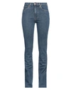 3x1 Nyc Woman Jeans Blue Size 32 Cotton, Elastane In Blue