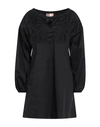 Animagemella Woman Mini Dress Black Size 6 Cotton, Nylon, Elastane