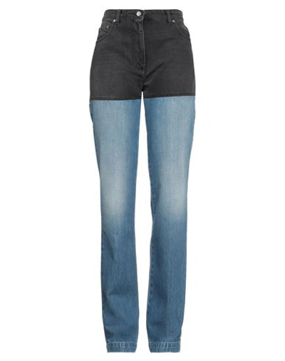 Peter Do Silk Straight-leg "jean" Pants In Black