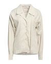 Low Classic Woman Blazer Cream Size S Polyester, Linen, Polyurethane In White