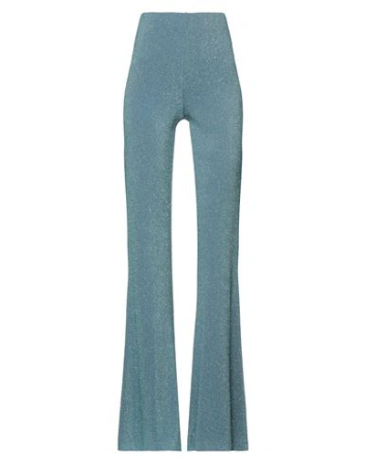 Antonella Rizza Woman Pants Pastel Blue Size S Viscose, Polyester, Nylon, Elastane