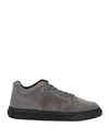 Hogan Man Sneakers Grey Size 6 Soft Leather