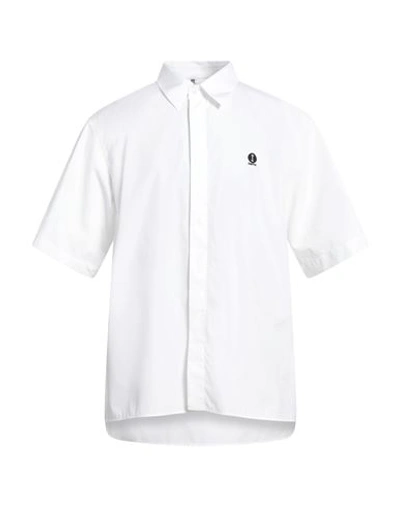 Oamc Man Shirt White Size M Cotton, Silk