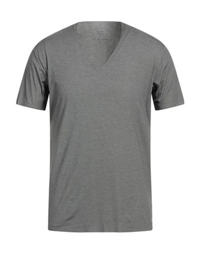 Calida Man Undershirt Grey Size S Cotton, Polyamide, Elastane