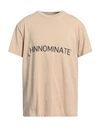 Hinnominate Man T-shirt Sand Size S Cotton, Elastane In Beige