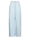 Pinko Woman Denim Pants Blue Size 30 Cotton In Blue