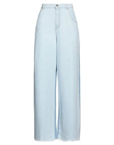 Pinko Woman Denim Pants Blue Size 30 Cotton