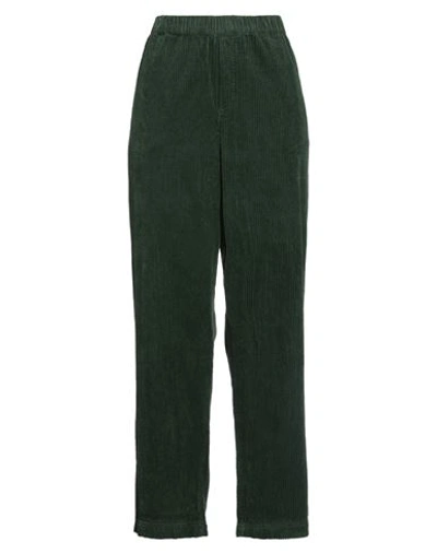 Finger In The Nose Woman Pants Dark Green Size M Cotton