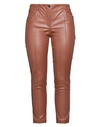 Thomas Rath Woman Pants Brown Size 12 Polyester, Polyurethane