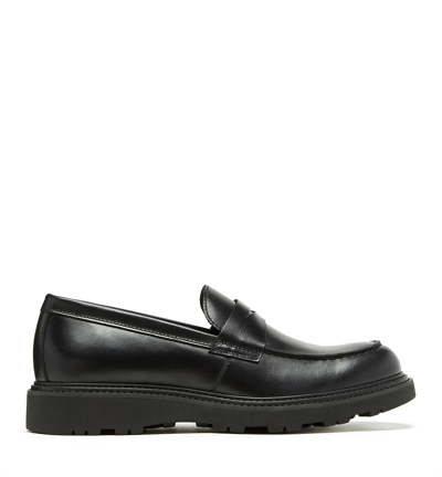 La Canadienne Alain Mens Leather Loafer In Black