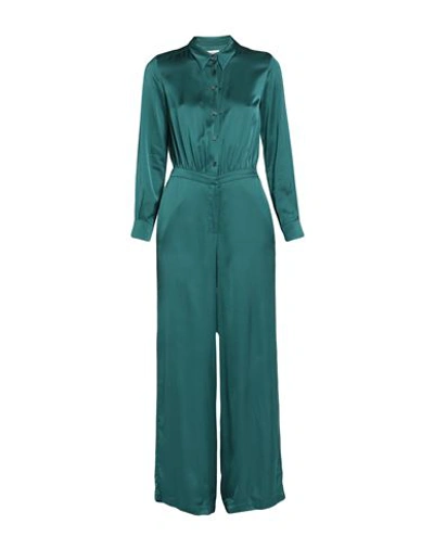 Ottod'ame Woman Jumpsuit Emerald Green Size 4 Viscose