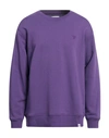 Woc Writing On Cover Man Sweatshirt Purple Size Xxl Cotton