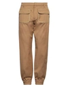 Moschino Man Pants Camel Size 32 Cotton, Elastane In Beige