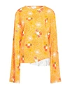 Collina Strada Woman T-shirt Orange Size M Cotton In Orange