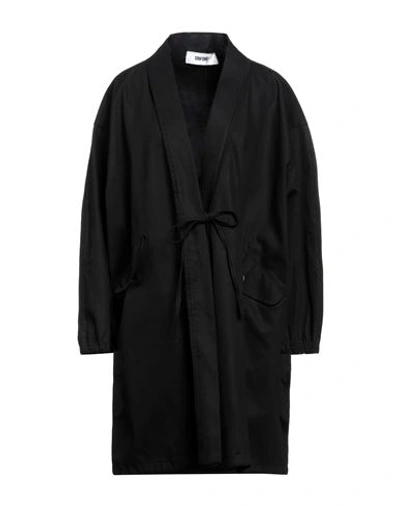 Mauro Grifoni Woman Overcoat Black Size 4 Cotton