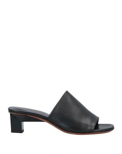 Clergerie Woman Sandals Black Size 11.5 Lambskin
