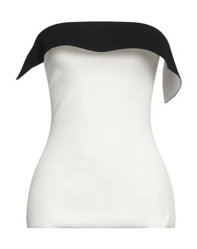Proenza Schouler Woman Top White Size M Viscose, Polyamide, Polyester