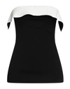 Proenza Schouler Woman Top Black Size S Viscose, Polyamide, Polyester