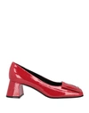 Bruglia Woman Pumps Red Size 11 Soft Leather